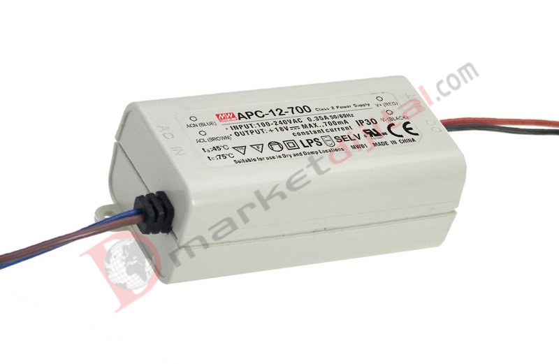 APC-12-700 9-18 Volt 700 mA IP42 Meanwell