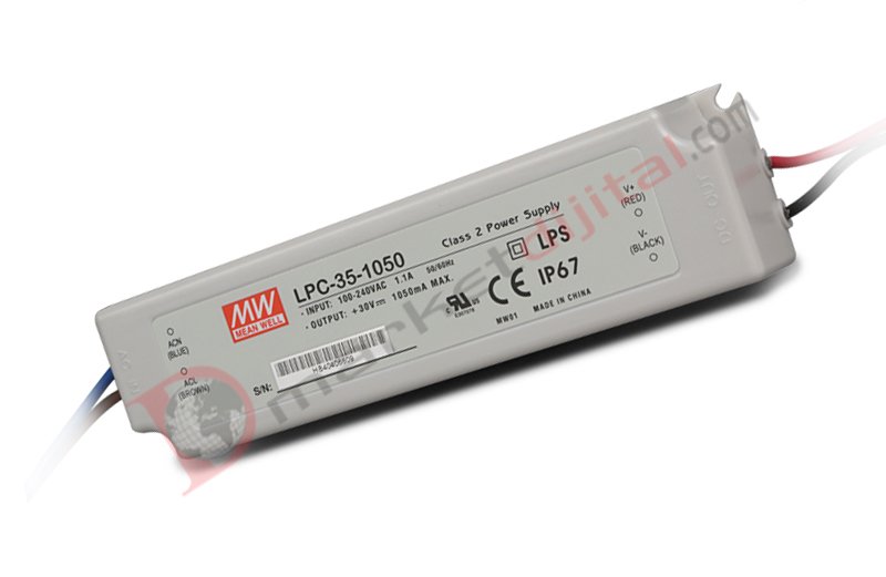 LPC-35-1050 9-30 Volt 1050 mA IP67 Meanwell