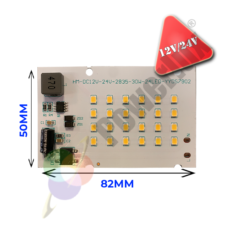 12V/24V 30W SMD 2835 Ledli Hazır Projektör PCB