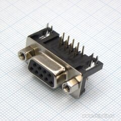 09 LU D-SUB DİŞİ 90° PCB TİP KONNEKTÖR 215-09F