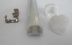 PJ1094 Tek Sıra Led Pcb İçin 1 Mt Bar Led Profil (İthal Profil) Şeffaf