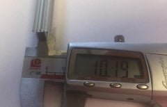 PJ1094 Tek Sıra Led Pcb İçin 1 Mt Bar Led Profil (İthal Profil) Şeffaf