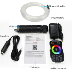 RGBW FİBER OPTİK LED AYDINLATMA SETİ