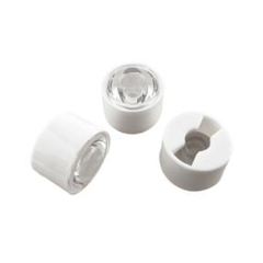 Tekli Kılıflı Power Led Lensi Led Mercek 20mm 90 Derece Şeffaf