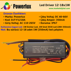 12-18x1W Led Driver IP67