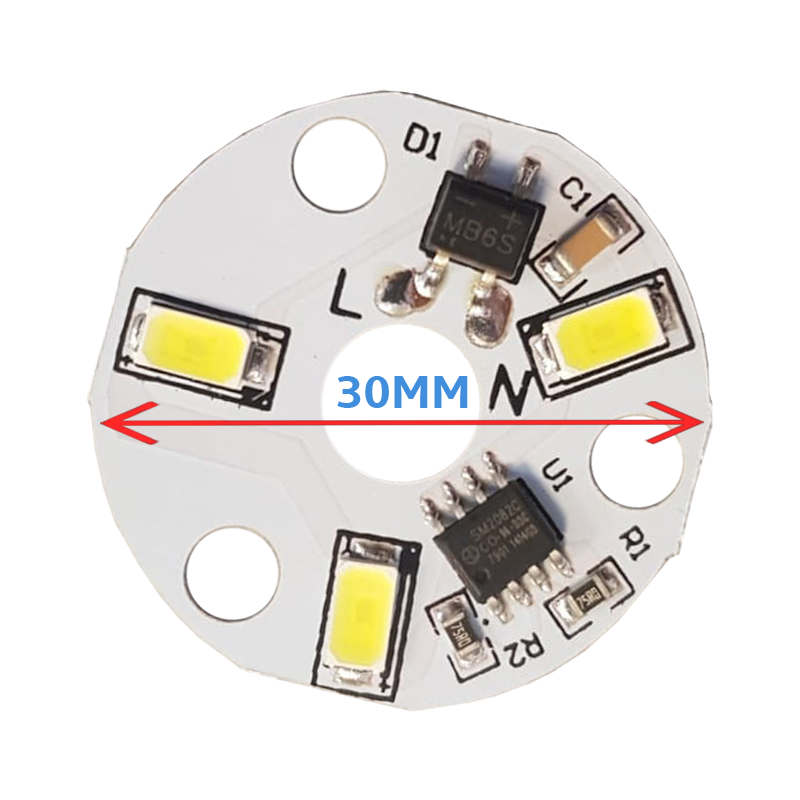 220 Volt 3 Watt SMD 5630 Ledli Hazır Led Modül 32MM