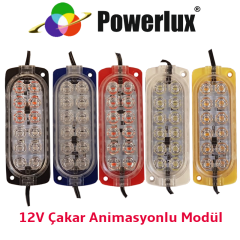 12 Volt 2.4 Watt Animasyonlu Çakar Modül 12 Ledli