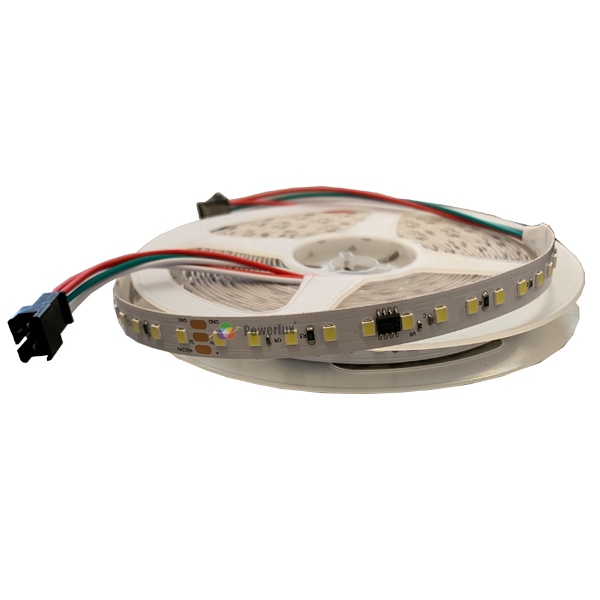 Powerlux 24 Volt Tek Renk Pixel Şerit Led 2835 Çip 120 Led 1903 (5 Metre)