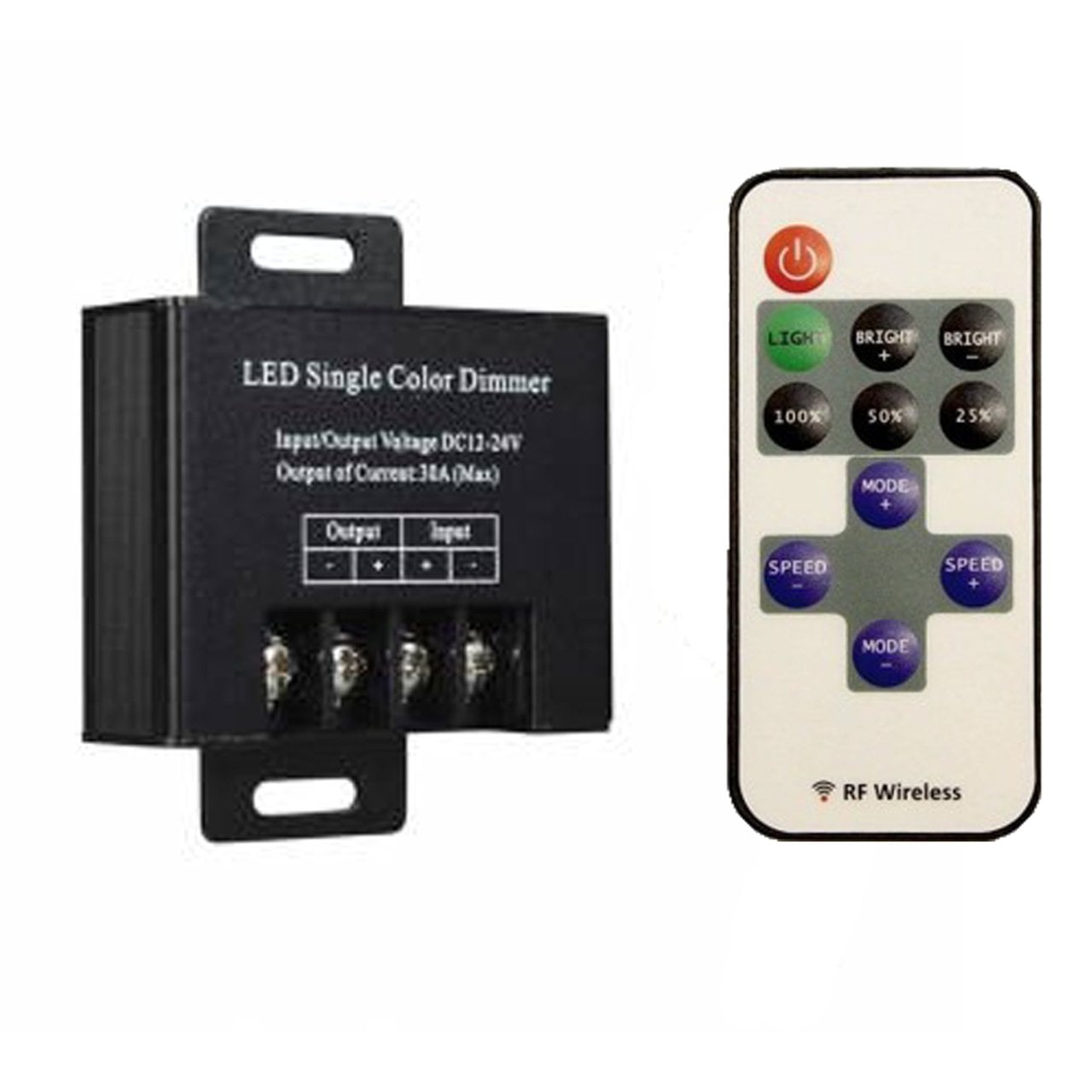 Dimmer Tek Renk Led Kontrol 36 Amper RF Kumandalı
